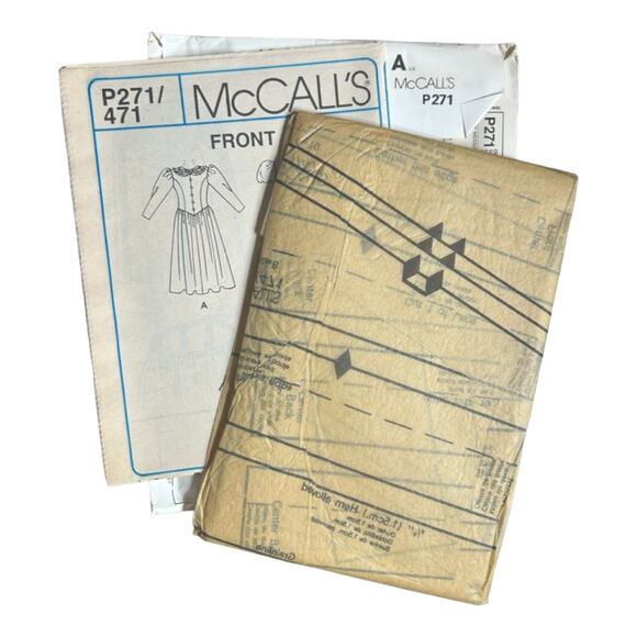 McCall's P271 Children's and Girls' Dress Pattern  - Size 7-8-10 - Picture 5 of 5